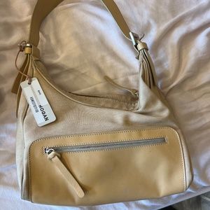 Hogan canvas and leather bag